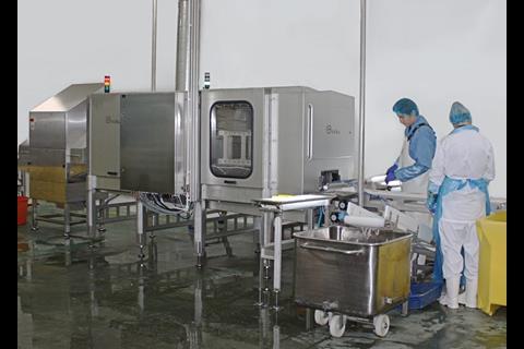 Valka’s new x-ray guided cutting machine in action